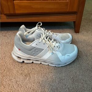 On Cloud White Running Shoes